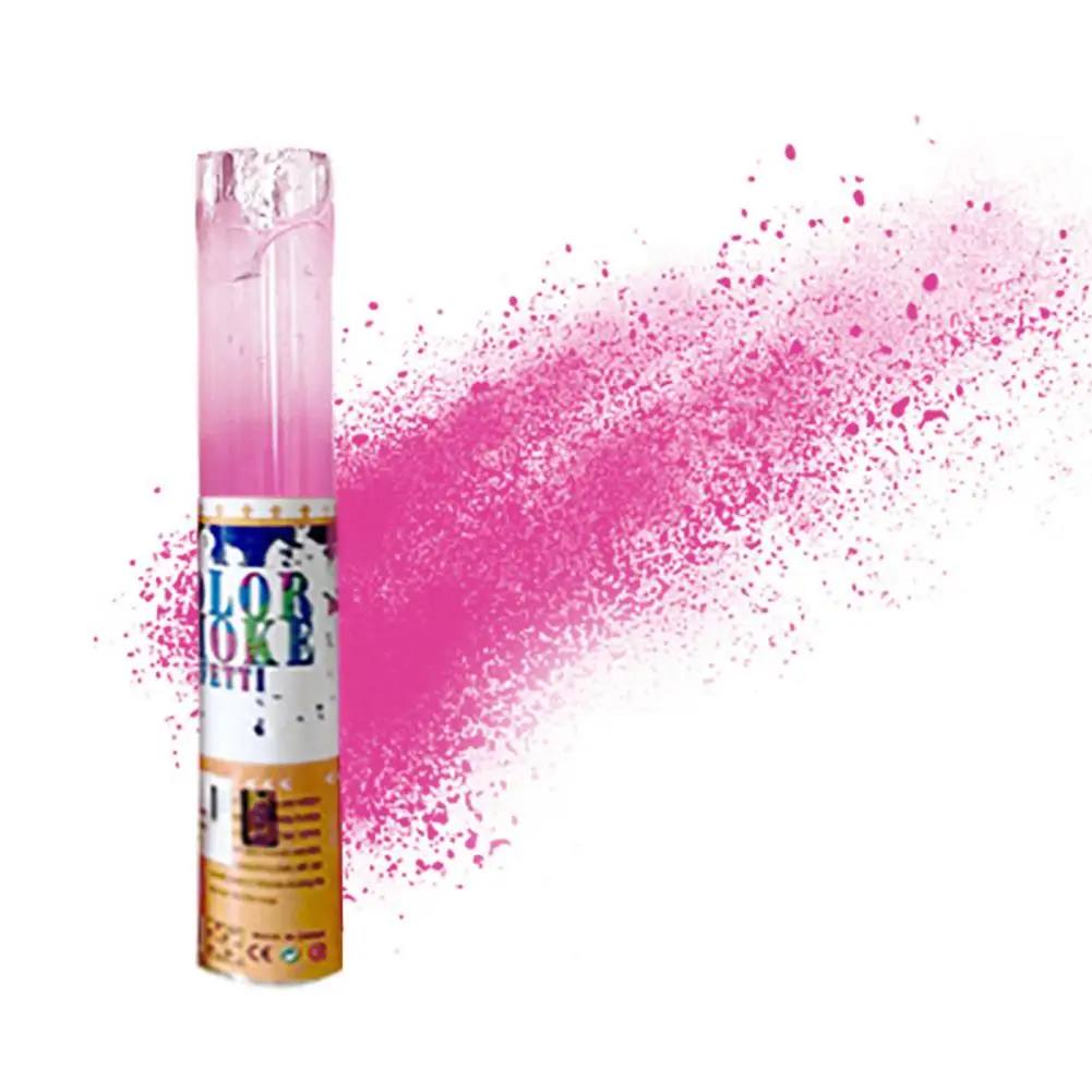 Pink Инструменты для украшения свадьбы, 200 г, красочные принадлежности для бега, праздника, порошок, цветная кукурузная мука, радужная лейка, конфетти, инструмент - Цвет: Pink