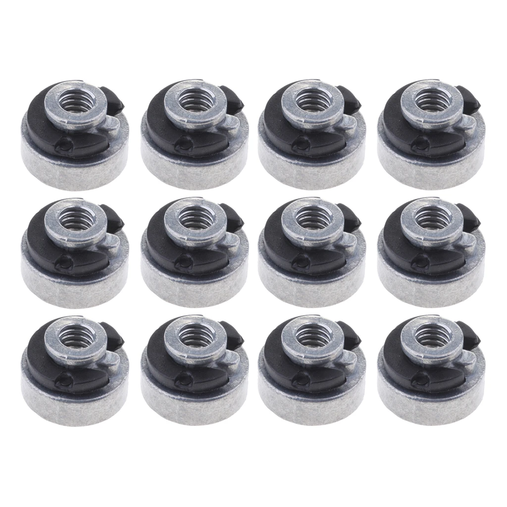12pcs  Motorcycle Fender Seat Nut for Harley Sportster Street Bob Softail 96-17 