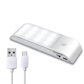 

Under Cabinet Lights Kitchen Lighting IR Motion Sensor 12LEDS smd5730 Night Lights USB Chargeable Stair Light Closet Lamp