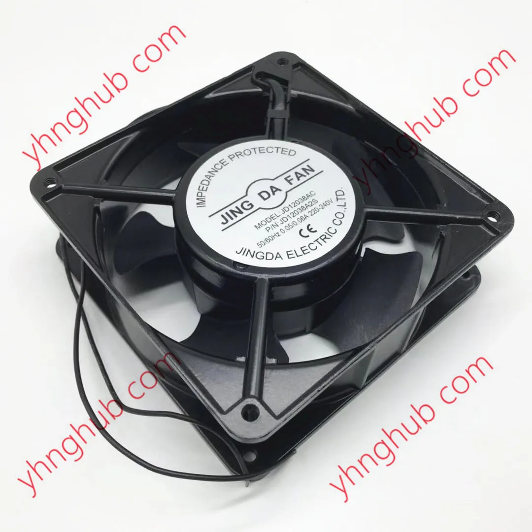 Ventilador de Refrigeração do Servidor Jing da 2-wire ac 220v 0.06a 120x120x38 mm Jd12038ac