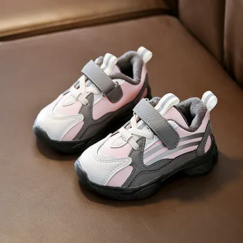 

AFDSWG autumn and winter children's cotton shoes boys thin down children running shoes children warm sports shoes