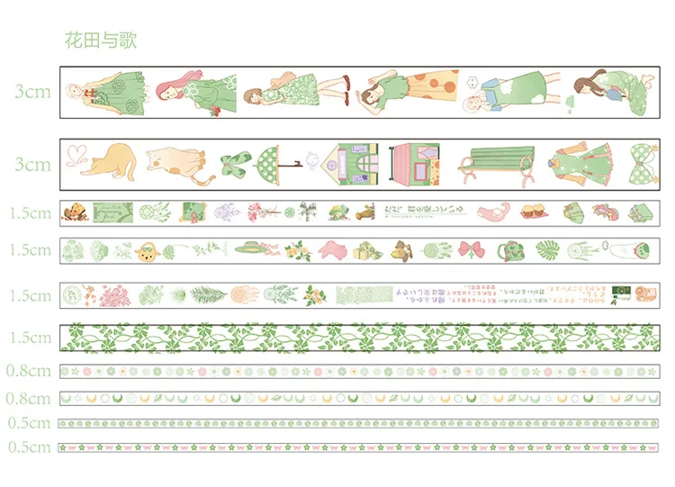 10 компл./лот мультфильм лента Washi DIY японский Бумага первая встреча серии декоративная клейкая лента малярная лента наклейки