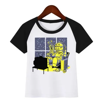 

Kids Cartoon BioShock Diy Print T Shirt Design Summer Tops Boys and Girls Casual Streetwear T-shirt