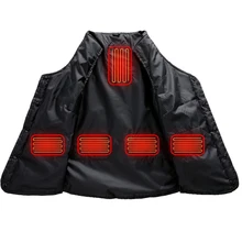 Women Electric Heated Warm Vest Heating Coat Outdoor Skiing Mountaineering Clothes SEC88