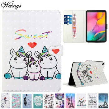 

Cover Coque For Samsung Tab A 10.1 2019 Cartoon Smart Leather Case For Samsung Galaxy Tab A 10.1 inch 2019 T510 T515 Cover Cases