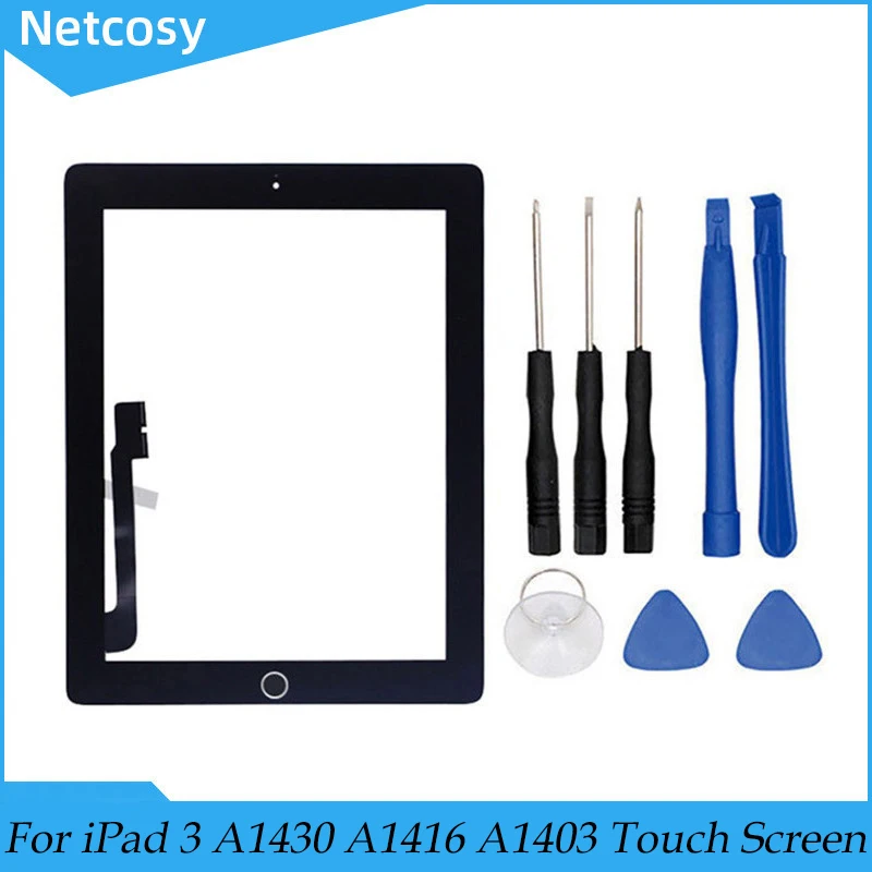Сенсорный экран для Netcosy ipad 3 A1416 A1430 A1403 A1458 A1459 A1460 с инструментами Сенсорное стекло для ipad 3 запасные части