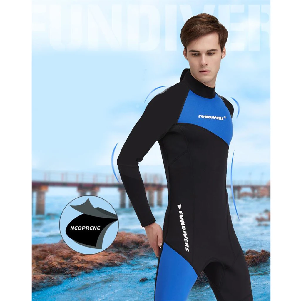 3mm Neoprene Long Sleeve Back Zip Diving Snorkeling Surfing Full Body Wetsuits Snorkeling Scuba One Piece Swimsuit Wet Suits 3mm Neoprene Long Sleeve Back Zip Diving Snorkeling Surfing Full Body Wetsuits Snorkeling Scuba One Piece Swimsuit Wet Suits