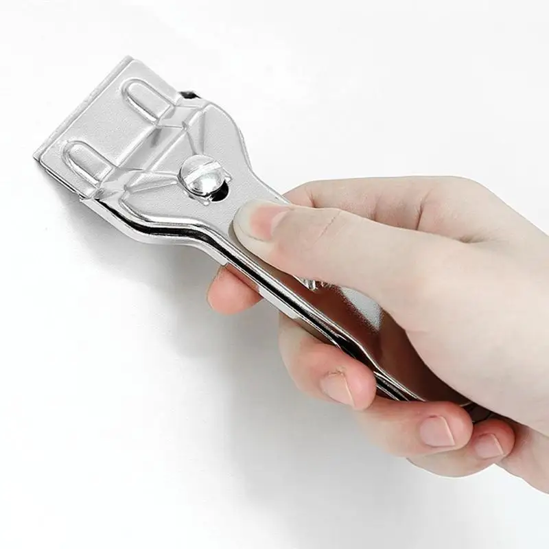 Durable Stainless Steel Cleaning Scraper Window Glass Ceramic Hob Scraper Oven Floor Tile Cleaning Tools with Blade