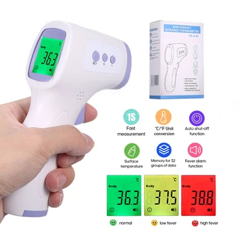 

Digital Termometro Non-contact Infrared Termometr Portable Temperature Gun Meter Tools with Fever Alarm LCD Термометр infrarojo