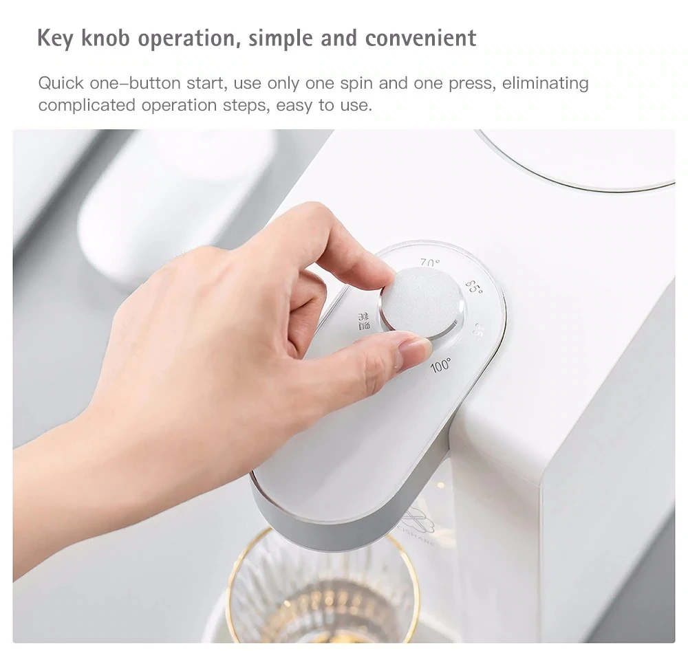 Xiaomi 1.8L умный мгновенный диспенсер для горячей воды, регулируемая температура воды, питьевой фонтан, двойной нагрев, диспенсер для воды