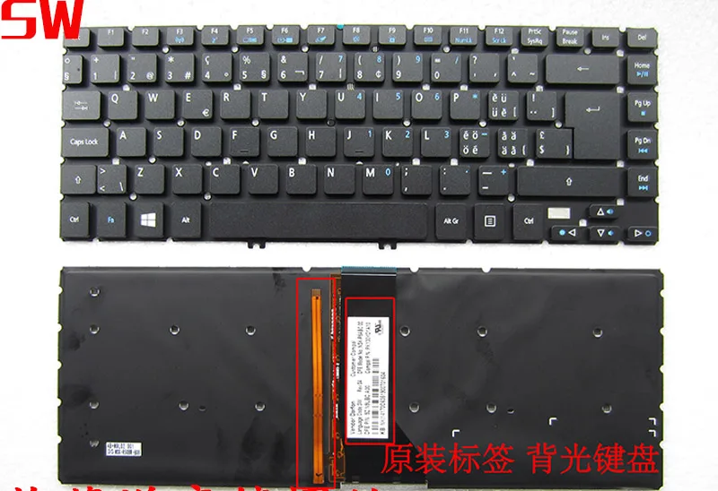 Клавиатура для acer Aspire R7-571 571G R7-572 572G 3830T 4830T 4755G Чешский/итальянский/швейцарский/Испанский/Корейский/канадский французский/русский