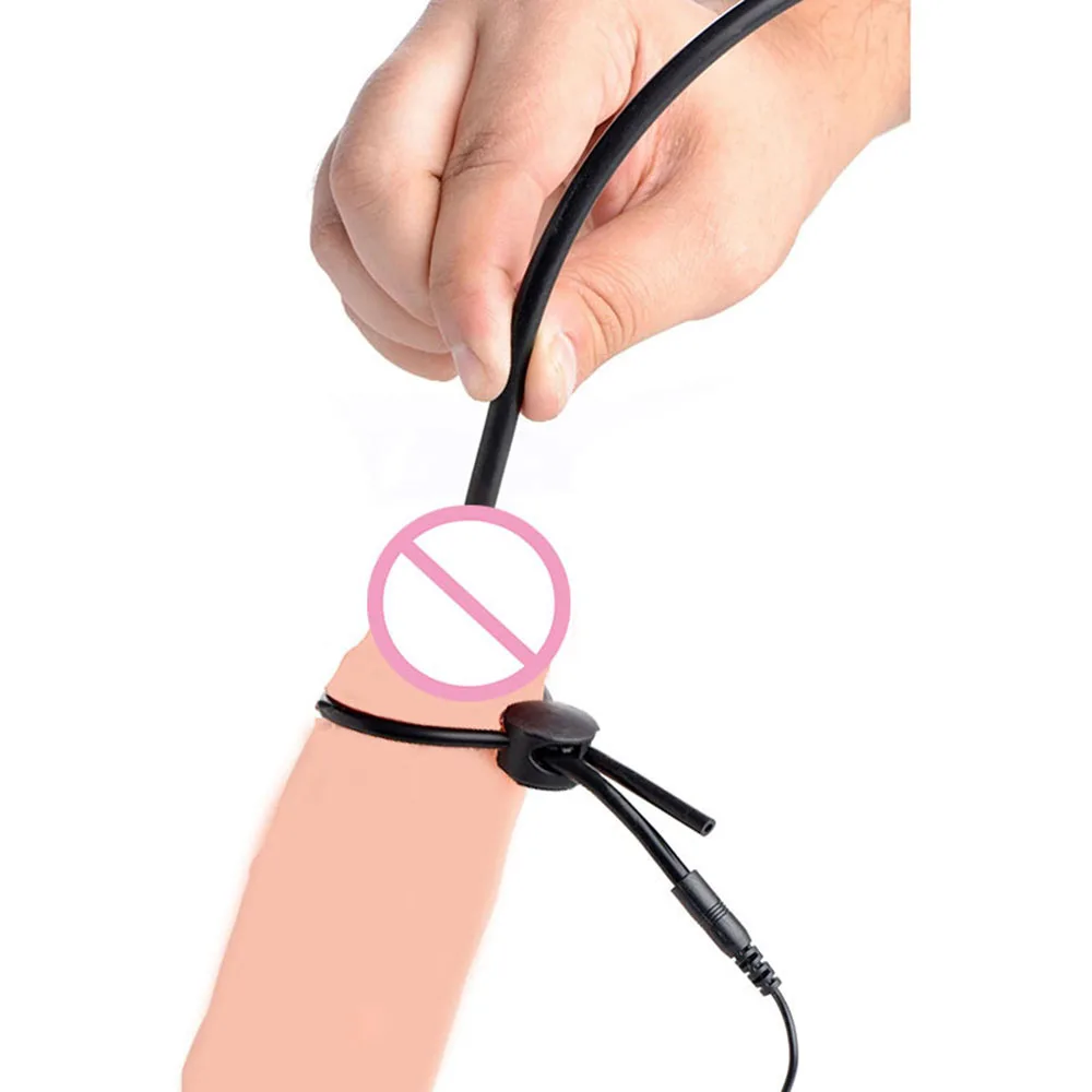 Taser Electro Stimulation Masturbation Pulse Anal Butt Plug E-stim Penis Ring Nipple Sucker Clamp Massage Gloves/Pad SM Sex Toys