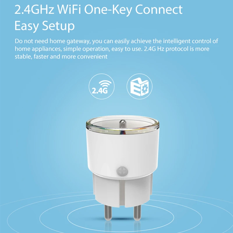 Франция 10A Smart Plug Поддержка Amazon Alexa Google Home, IFTTT дистанционное управление WiFi переключатель мини розетка таймер