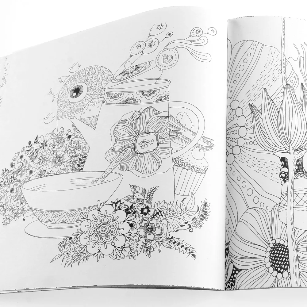 

25*25CM Fairy Tales And Magical Dreams Children Adult Graffiti Coloring Book LX9A
