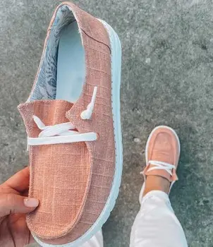 

YEELOCA 2020 Women Flats summer Breathable m002 Casual Shoes Woman Lace Up Students Girl flats PO5531