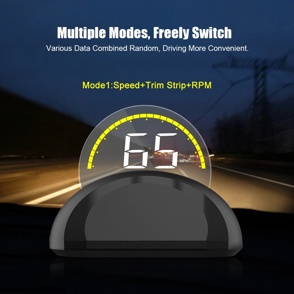 HUD C700 Автомобильный дисплей, автомобильный OBD OBD2 проектор, цифровой измеритель скорости, дисплей, автомобильная сигнализация безопасности