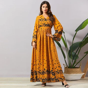 

Vetement Femme 2020 Summer Abaya Kaftan Arabic Hijab Muslim Dress Islamic Clothing Abayas For Women Caftan Dresses Robe Vestidos