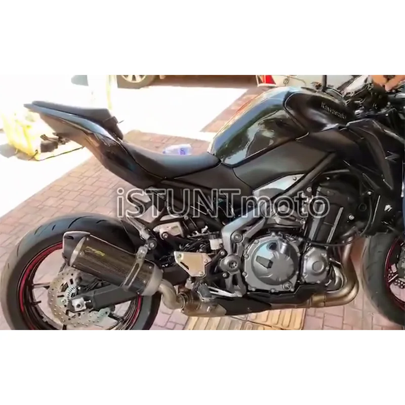 Для Kawasaki z900 мотоцикл полная система выхлопной трубы модифицированный глушитель труба со средним соединением