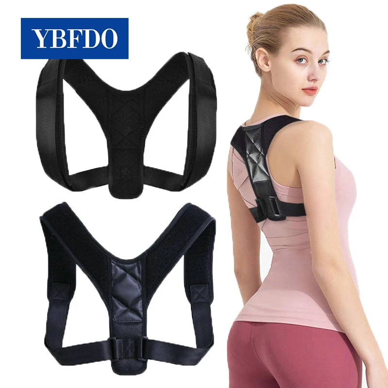 

YBFDO Women Adjustable Back posture Corrector Device Comfortable Back Support Braces Shoulders Chest Belt
