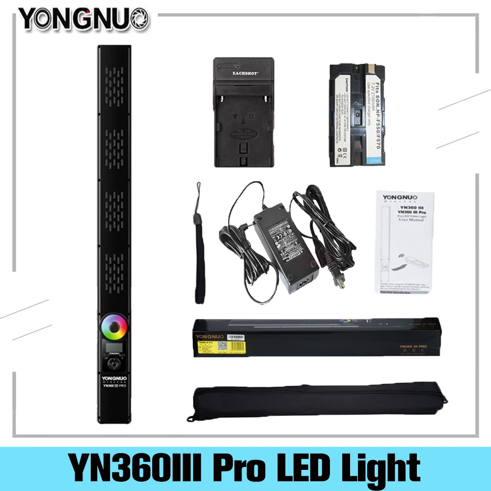 MoonDrop Blessing 2 Headphone 1DD+4BA Hybrid ?Yongnuo YN360III Pro Handheld Stick LED Video Light Touch Adjusting Bi-colo 3200k To 5500k RGB Fill Lighting With Remote By APP