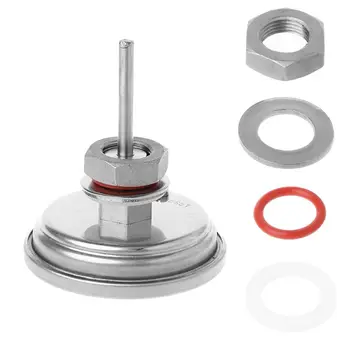 

3\" Dial Analog homebrew thermometer Kit 2\" Probe 0 - 220 Degrees Homebrew beer Kettle wine with nuts o-ring washer K1MF