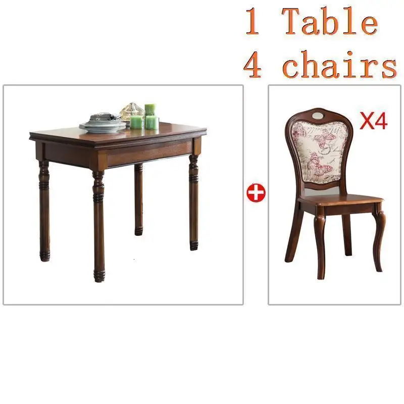 Version C Masa Sandalye Sala Dinning Redonda Eet Tafel Tisch Meja Makan, деревянный комедор, стол для столовой - Цвет: Version C