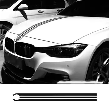 

Car Hood Bonnet Racing Stripes Lines Decals Engine Cover Stickers For Bmw E46 E36 E90 F30 F31 F34 E39 E60 F10 F11 F07 G30