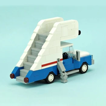 

Creative MOC granule Modular toy moc-10485 The truck on the plane stairs