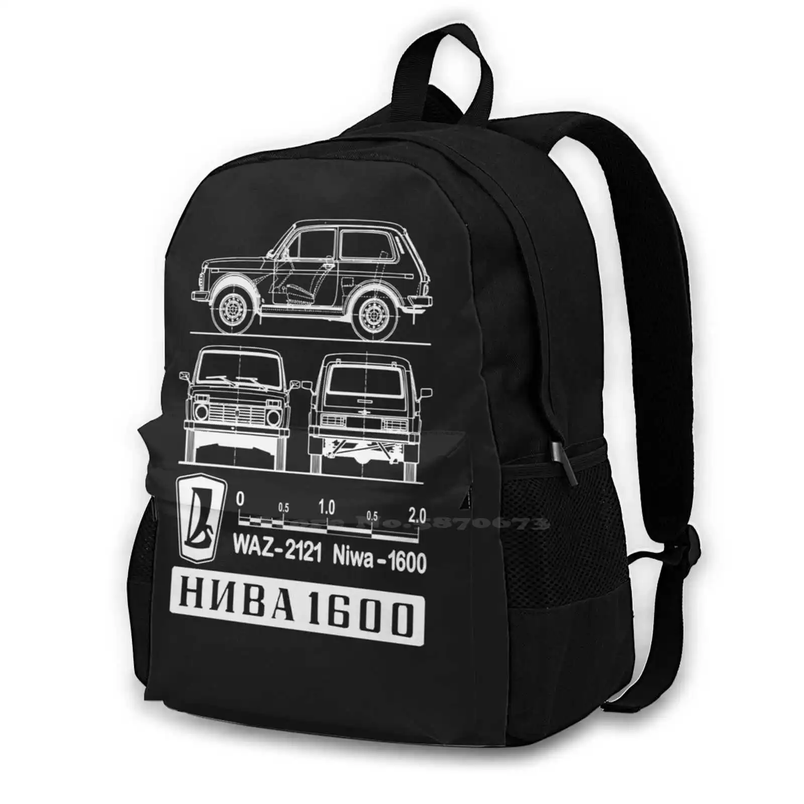 

Lada Niva ( Light ) Large Capacity Fashion Backpack Laptop Travel Bags Lada Niva Lada Niva Russia Car Ussr Soviet Niwa Vaz