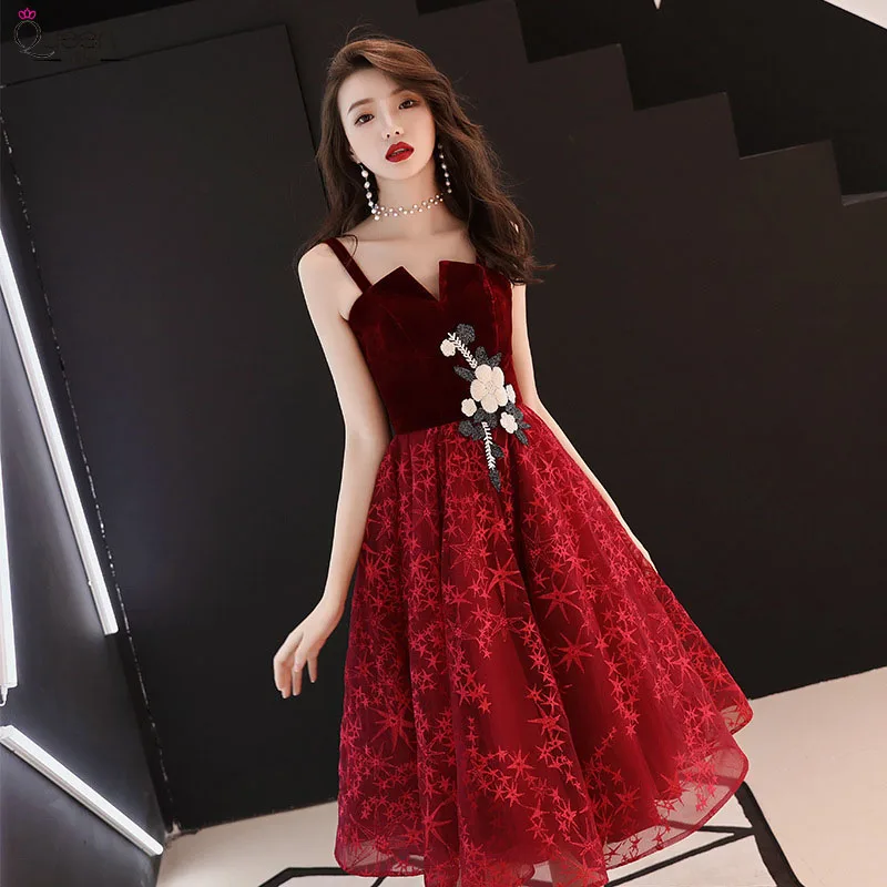 Appliques Prom Dress Black A Line Spaghetti Straps Sleeveless Lace Up Elegant Women Formal Party Gowns Vestidos De Fiesta 2020 | Свадьбы и