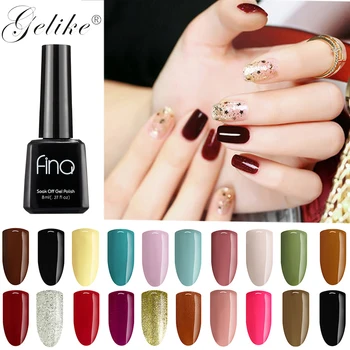 

Gelike 8ML Vernis Colorful Series UV Nail Gel Polish Soak Off UV LED Gel Polish Nail Art Semi Permanent Hybrid Gel Lacquer