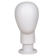 Белый ПУ блок голова Пена голова манекена парики шляпы волосы очки дисплей Модель Стенд белый для парики для демонстрации предметов манекен голова