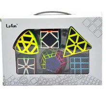 LeFun 3x3x3 углеродного волокна из страз особой формы, набор Magic Cube быстро ультра-гладкой 3x3 Высокое качество Скорость головоломка куб, игрушка для детей, хороший подарок