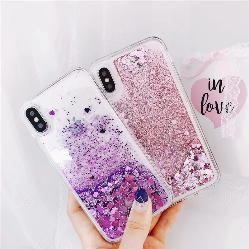 

Dynamic Quicksand Case For OPPO A5 A9 2020 Realme 3 5 pro X Lite Q XT X2 K3 K5 K1 R15X A8 A31 Bling Liquid Glitter Soft Cover
