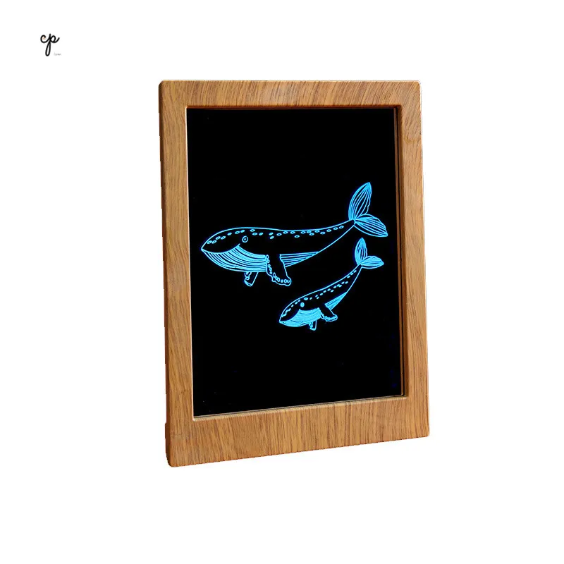 3D Nightlight LED Creative Display Solid Wood Birthday Gift Frame Beech Oak Photo Album Table Lamps Lamparas De Techo Colgante