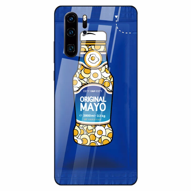 08 Чехол для huawei mate P30 mate 20 P20 Lite глянцевый чехол из закаленного стекла для телефона для Nova 3 Honor 9 10 Lite 8X MAX чехол с забавным рисунком - Цвет: 08