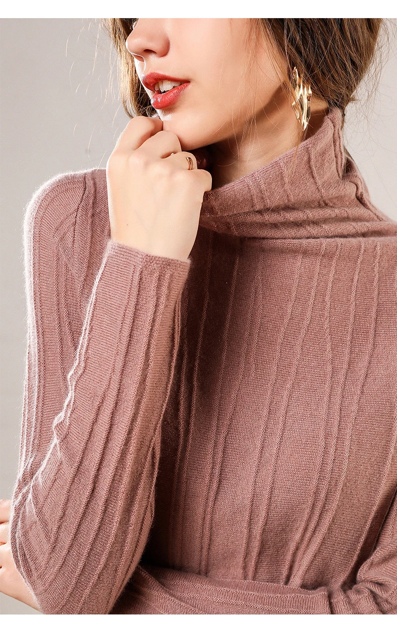ALKMENE на осень и зиму с высоким воротником кашемировый свитер тонкий сексуальный Свитер под верхнюю одежду женская тонкая одежда на выход