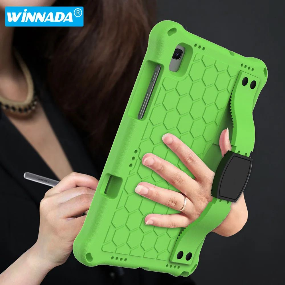 For Samsung Galaxy Tab A7 10.4 2020 with strap EVA materials tablet cover for Galaxy Tab S5e S6 Kids case for SM-T500 T720 T860-0