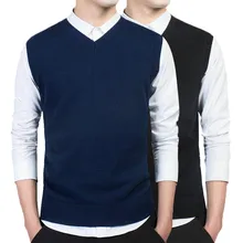 Zogaa брендовая одежда, пуловер, свитер для мужчин, осень, v-образный вырез, тонкий жилет, свитера, без рукавов, мужской теплый свитер, хлопок, повседневный M-3XL