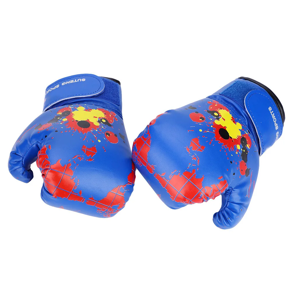 Child Boxing Gloves Kids Professional Training Fighting Gloves Muay Thai Sparring Punching Kickboxing Breathable PU Gloves