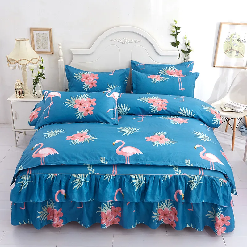 Bedding Set-1 Новые модные современные туфли для женщин; Постельное белье Одеяло Постельное белье s 4 шт./компл. пастырской постельное белье классический на двуспальную кровать пододеяльник наволочка - Цвет: Bedding Set-1