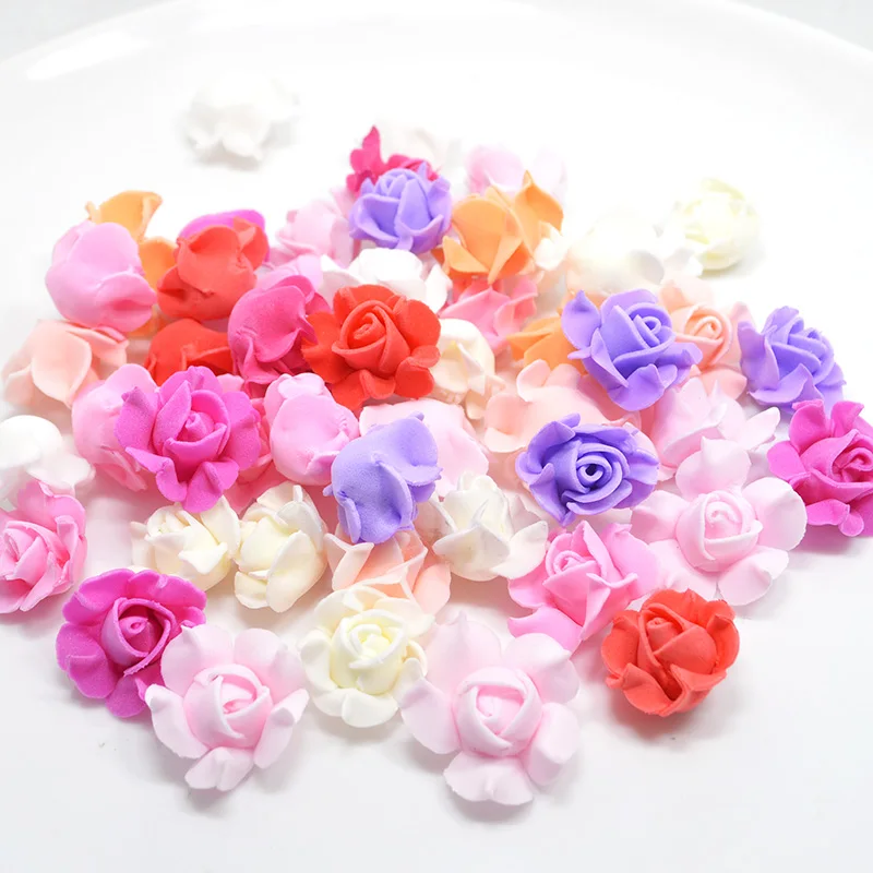 50pcs Artificial PE Foam Rose Flower Head For DIY Wedding Party Home