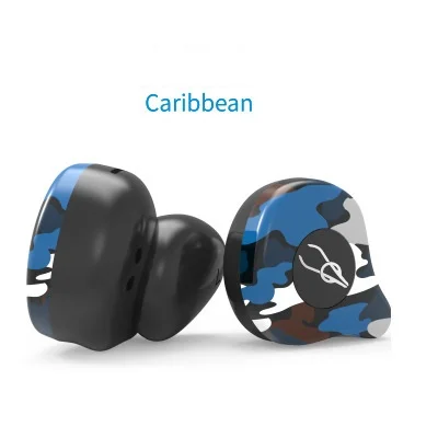 Caribbean Новейший Sabbat X12 ультра Камуфляжный TWS беспроводной Bluetooth наушник мини портативный водонепроницаемый спортивный стерео объемный бас гарнитура - Цвет: Caribbean