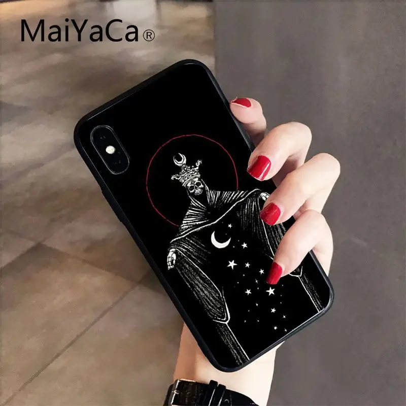 MaiYaCa дьявол, сатана высокое качество чехол для iPhone X XS MAX, 6, 6 S, 7, 7 plus, 8, 8 Plus, 5 5S XR 10 Чехол