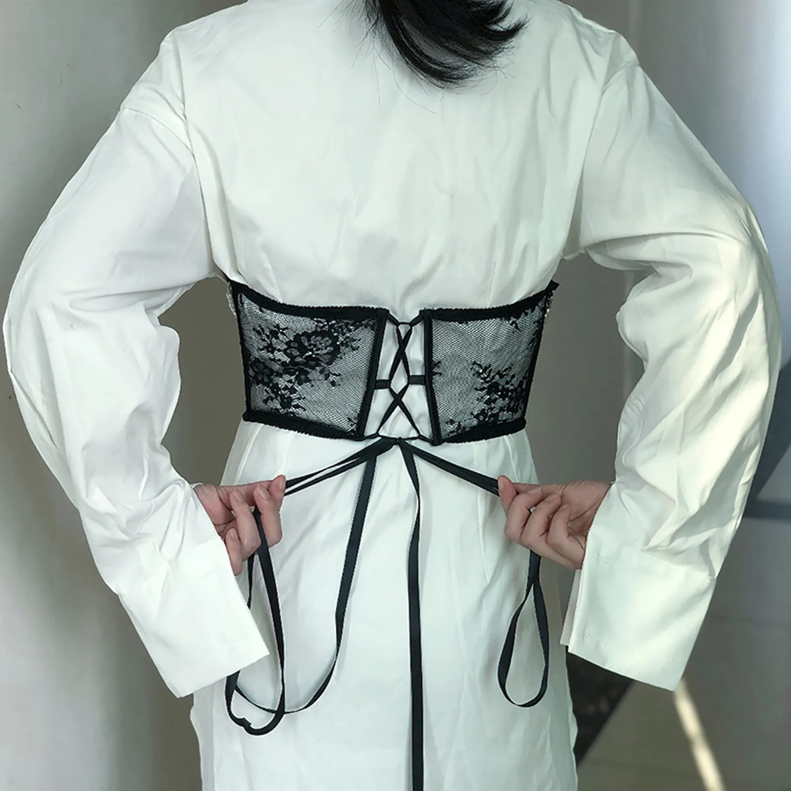 Sexy Corset Underbust Women Goth Corset Curve Shaper Modeling Strap Underbust Shaper Underwaist Belt Lace Corsets Bustier body shaper waist trainer