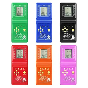 

Classic Handheld Game Machine Tetris Brick Game Kids Game Machine Toy with Game Music Playback without Battery