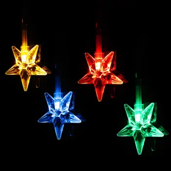 

LED Five-Pointed Star Curtain Light for Christmas Wedding Decor 220V Lighting String Multi 3.5M 100SMD