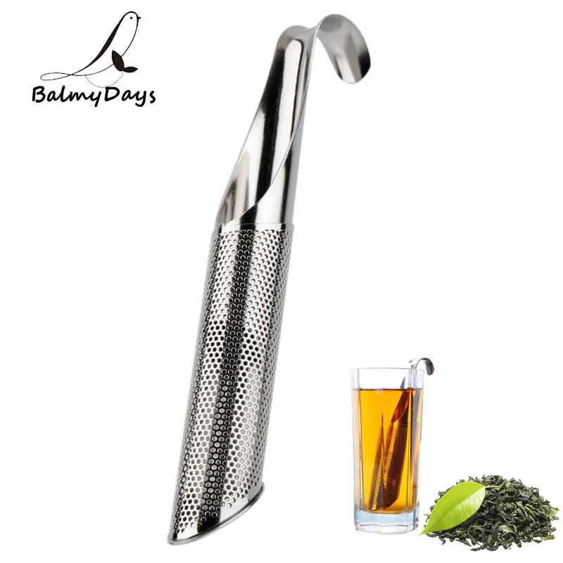 

1Pc Tea Infuser Stainless Steel Tea Strainer Fine Mesh Pipe Shape Loose Leaf Tea Infuser Filter Herb Tea Steeper for Mug Teaware