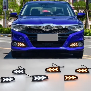 

1 Set Bumper Fog Lamp Daytime Light LED DRL for Honda Crider 2019 Daytime Running Light Crider Fog Light Car Accessories