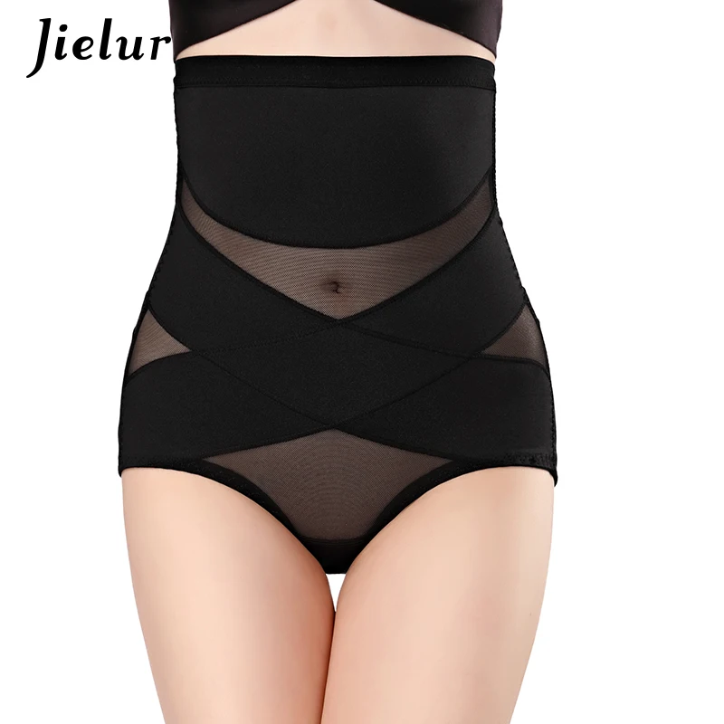 

Jielur Women Body Shaper Cincher Slimming Correcting Underwear Seamless Push Up Sexy Mesh Shaper Panties Corsets Butt Lift Shape